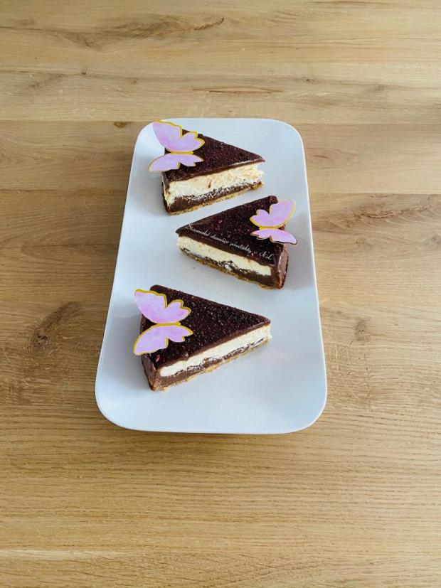 Brownies cheesecake - recept postup 1
