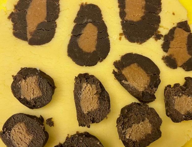 Leopardie keksíky - recept postup 1
