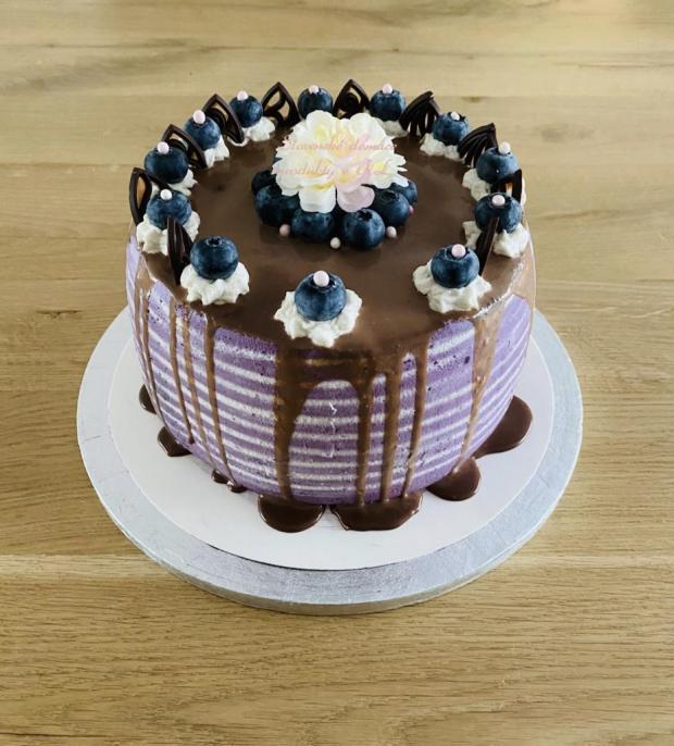 Čučoriedková torta - recept postup 1