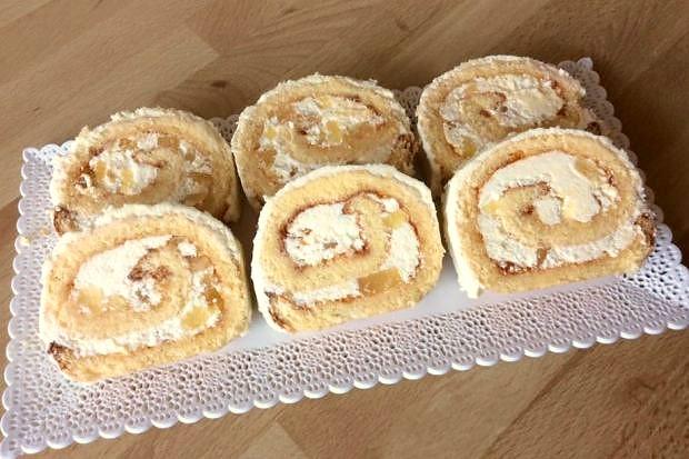 Ananásová roláda - recept