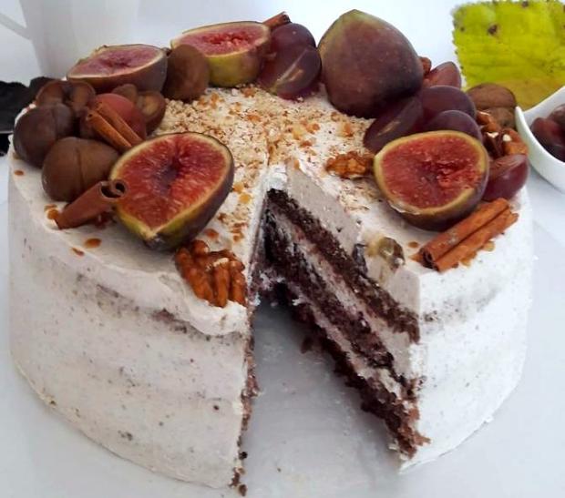 Gaštanová torta s orieškami, recept