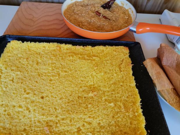 Jablkovo-tvarohový zákusok - recept postup 3