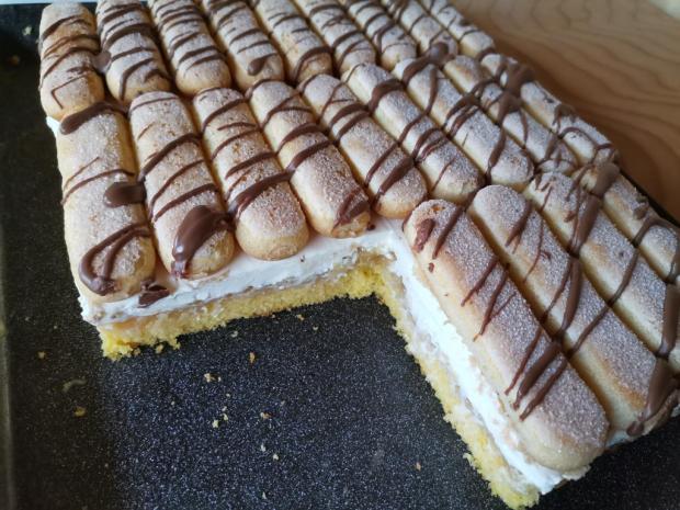Jablkovo-tvarohový zákusok - recept postup 7