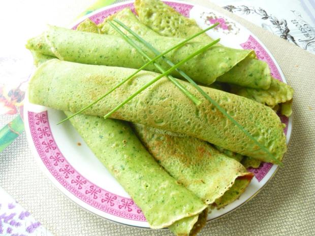 Špenátové palacinky s bryndzou - recept