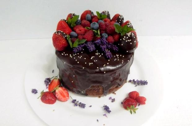 Točená torta s mascarpone a ovocím - recept postup 4
