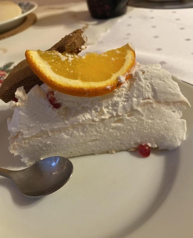 Vianočná Pavlova - recept postup 1