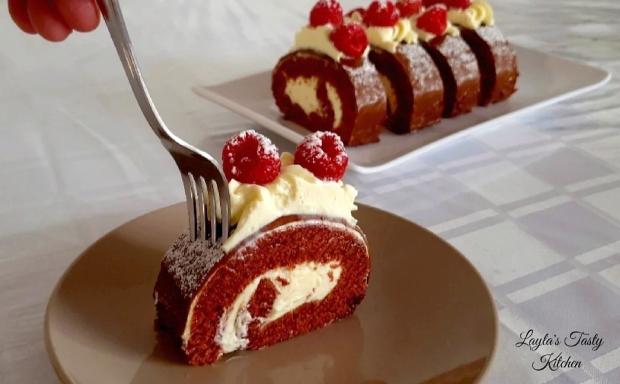 Jednoduchá roláda plnená krémom z mascarpone - recept