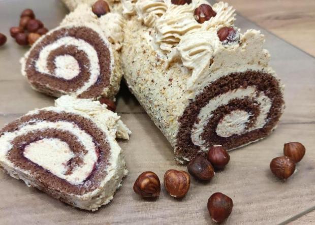 BB orieškovo-karamelová roláda - recept