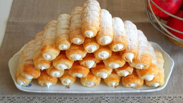 Recept na snehové trubičky z domáceho lístkového cesta