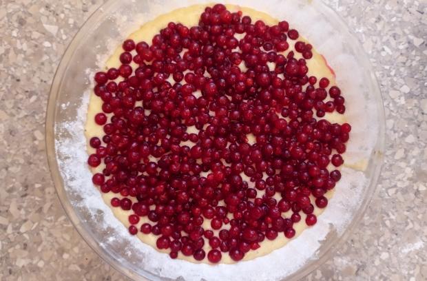 Rýchly ríbezľový hrnčekový koláčik - recept postup 2