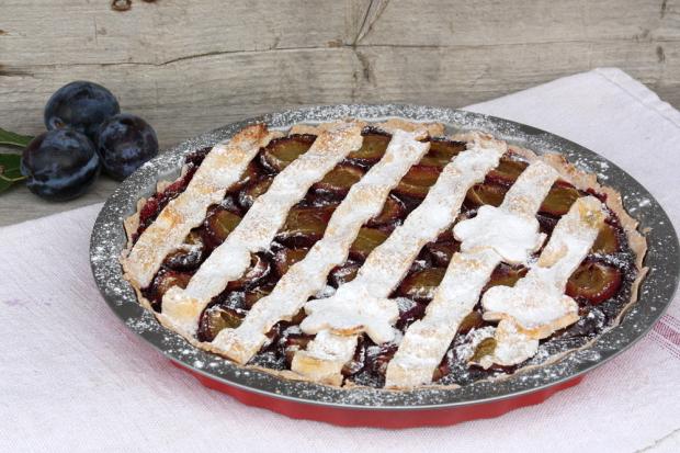 Slivkový koláč s makom - recept postup 7