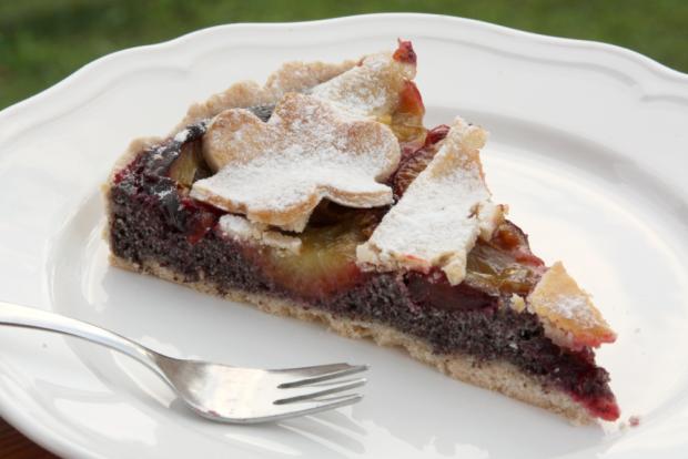 Slivkový koláč s makom - recept