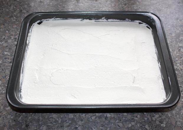 Nepečený smotanovo - ovocný zákusok - recept postup 3