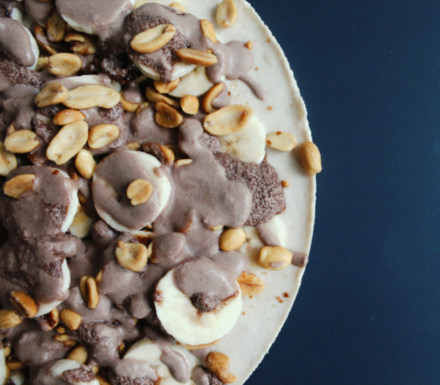 Nepečená Snickers torta - recept postup 1