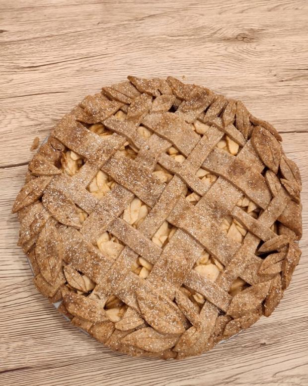 Špaldový jablkový koláč - recept postup 1