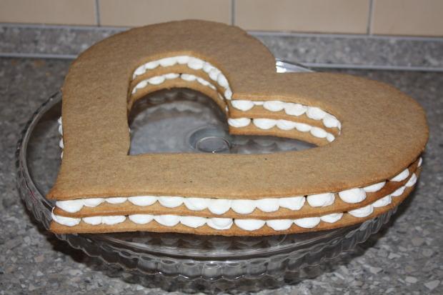 Torta v tvare srdca - recept postup 10