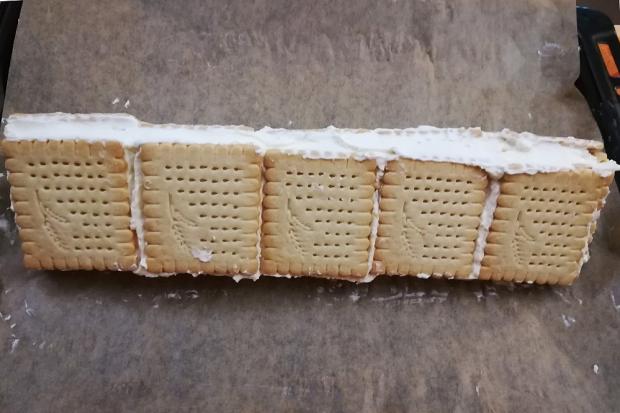Banánová strieška - recept postup 8