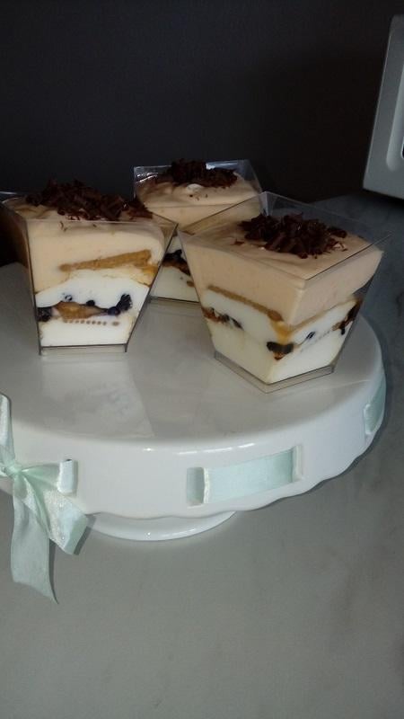 Cheesecake s tiramisu-mascarpone krémom (ako minitortička) - recept postup 1