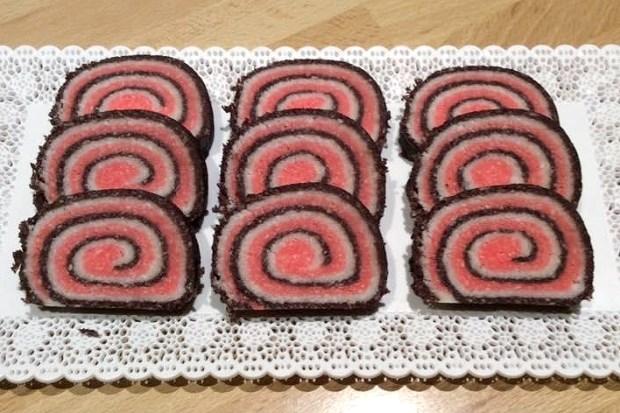 Nepečená kokosová farebná roláda - recept