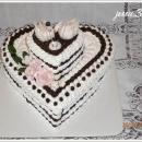 Torta penové srdce