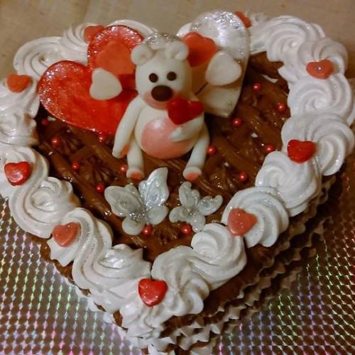 Penové srdiečko valentínske