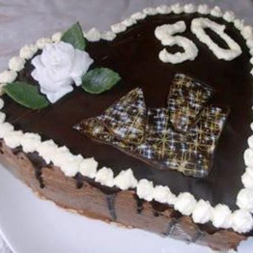 Narodeninová čokoládová torta
