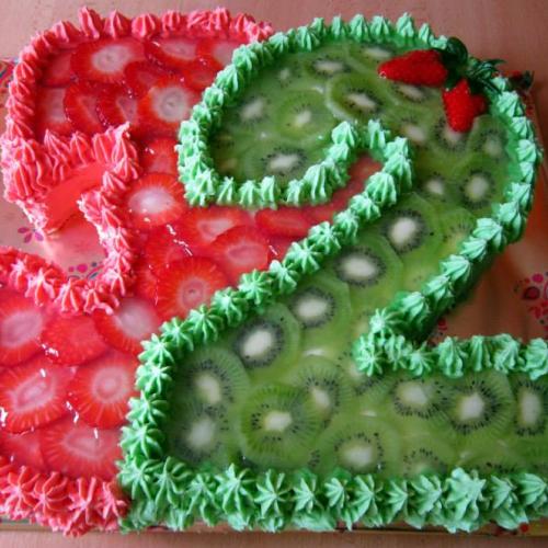 ovocna torta bez potahu
