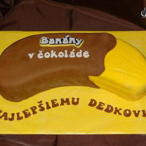 Banán v čokoláde