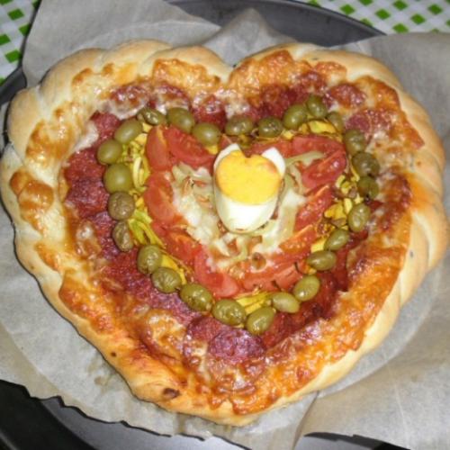 Srdiečková pizza