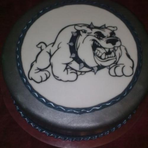 kreslená s bulldogom