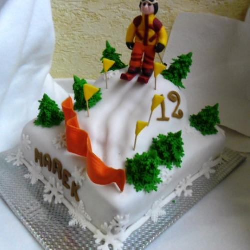 Torta s Lyžiarom