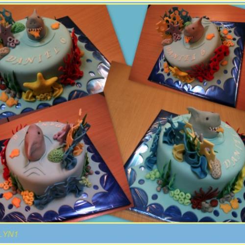 Torta žralok1 - čokoládová