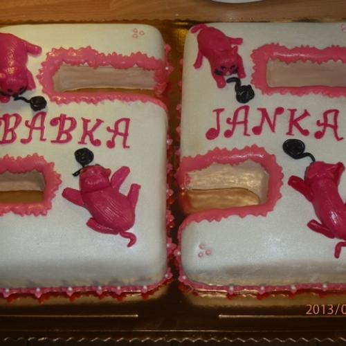 torta 55 s mačkami