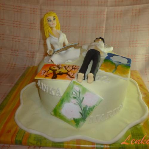 barbie a ken, malované obrázky
