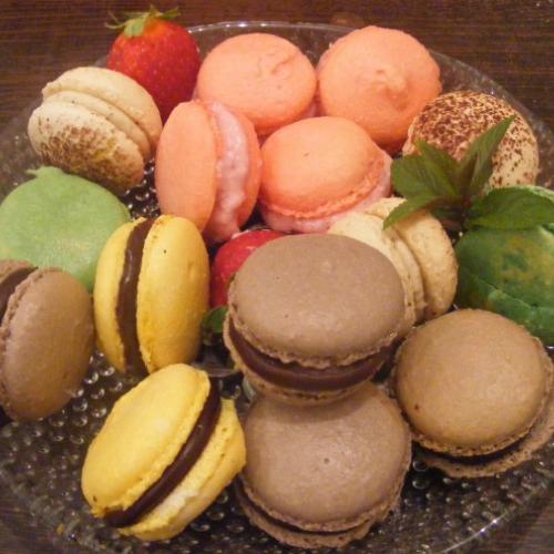 Macarons selection