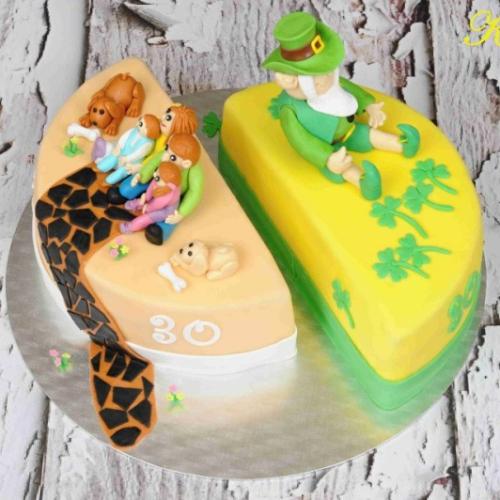 na dvojoslavu na zelanie, St.Patrick a rodinka