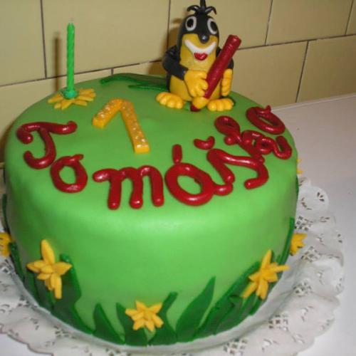 Torta detská okrúhla krtko