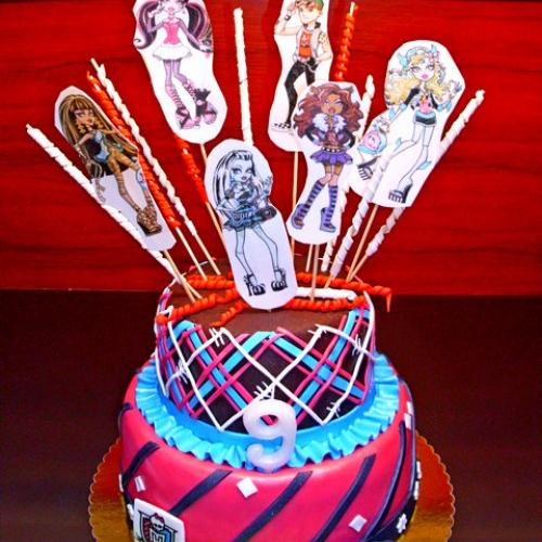 Narodeninová torta Monster Hyge pre moju  veselú dcérku Karolinku