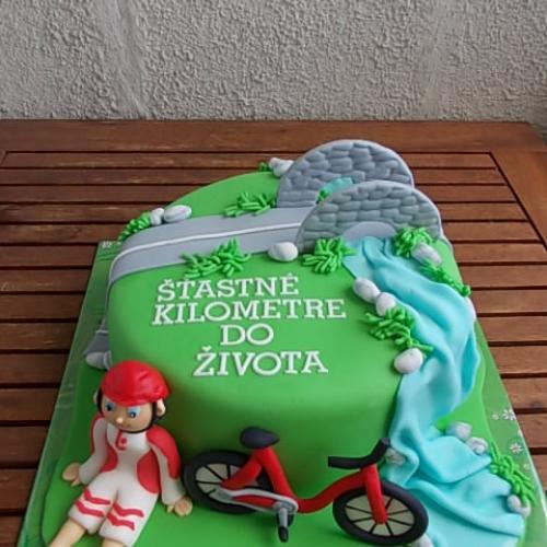 Cyklistka pre susedku