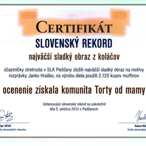 Náš certifikát