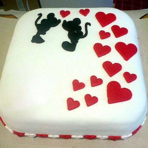 Mickey a Minnie - na Valentína, na výročie