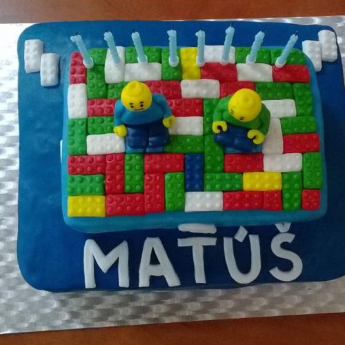 Narodeninová Lego torta