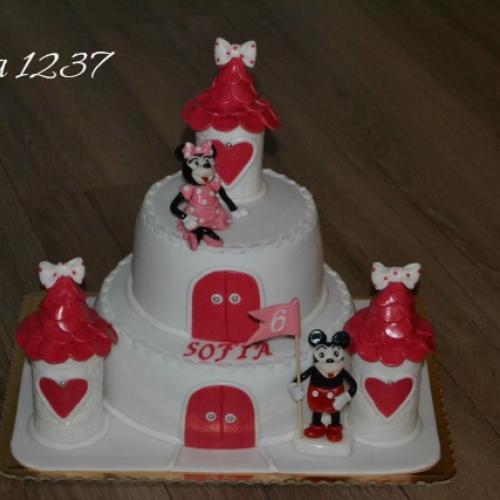 hrad s Minnie  a Mickey