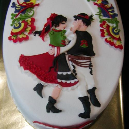 Pre vnučku, ktorá tancuje vo folklórnom súbore-detail