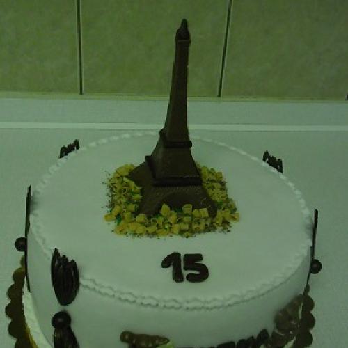 torta s čokol.ozdobami