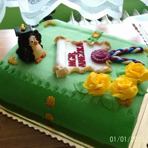 Torta zatvorená kniha na promócie