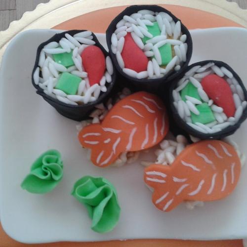 Detail sushi