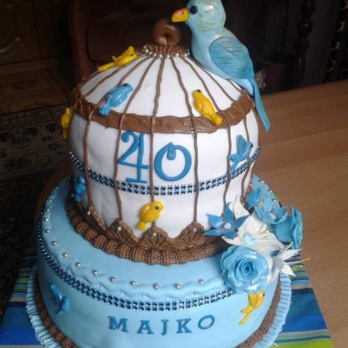 torta klietka pre vtákov