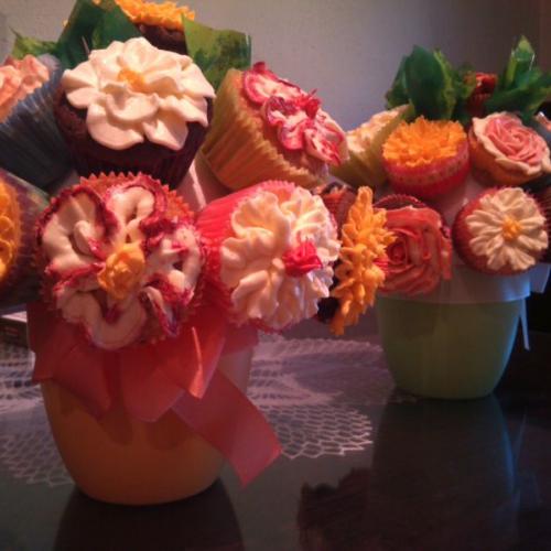 Kytice z cupcakes