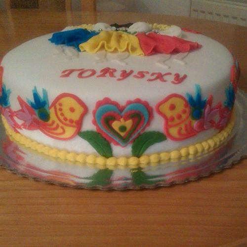 Detail okraja torty